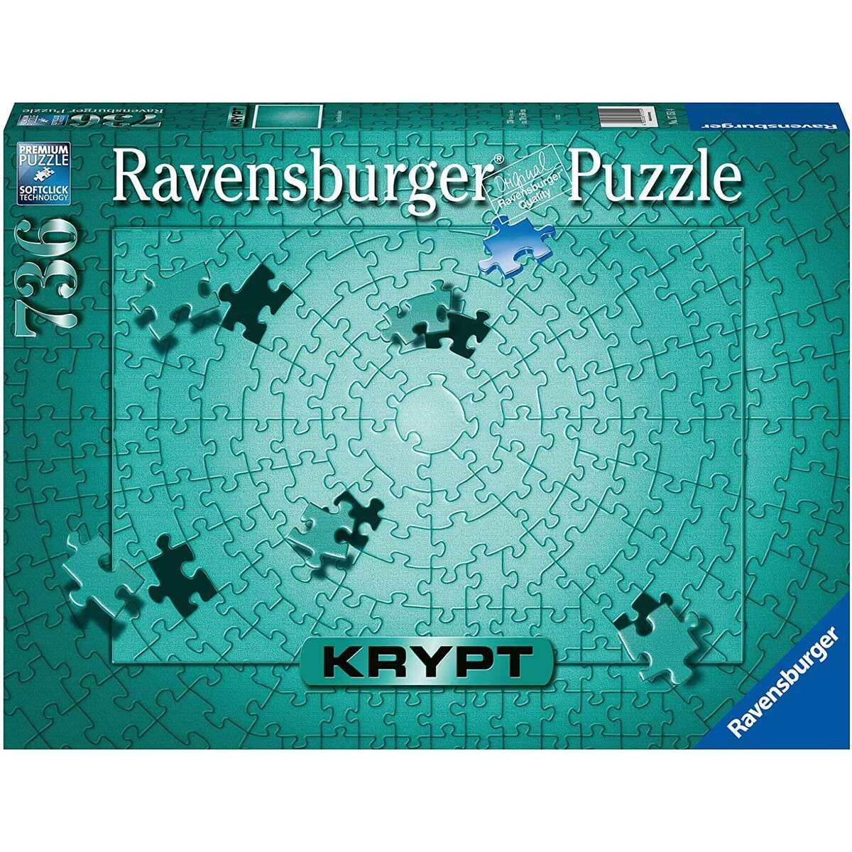 Ravensburger Puzzle - Krypt Metallic Mint, 736 Teile