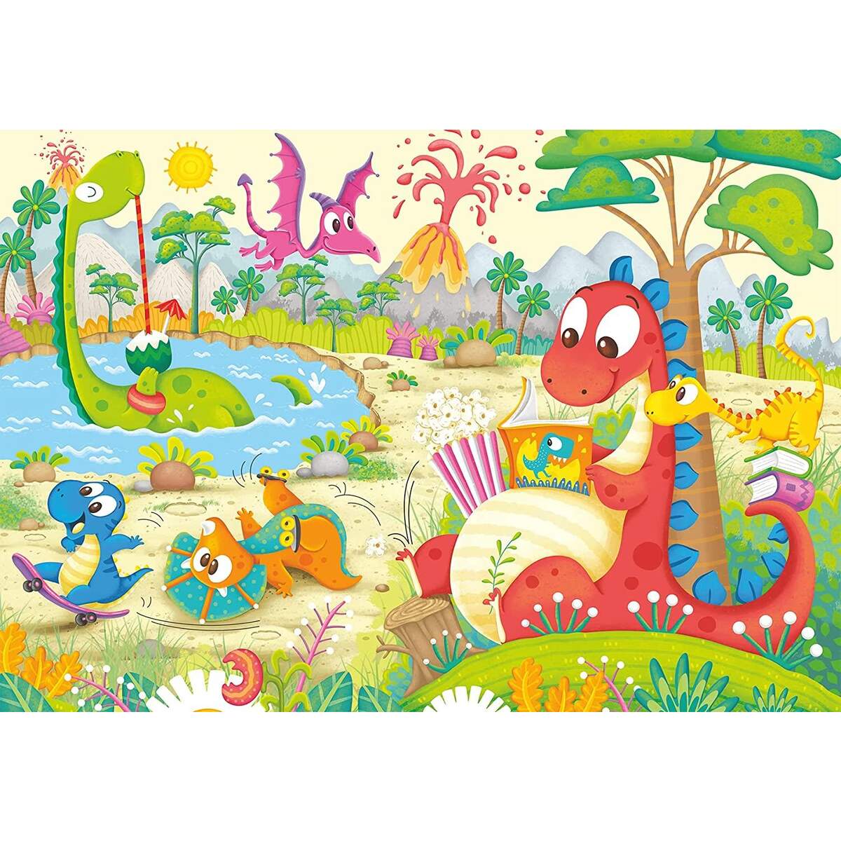 Ravensburger Puzzle - Lieblingsdinos, 2 x 12 Teile