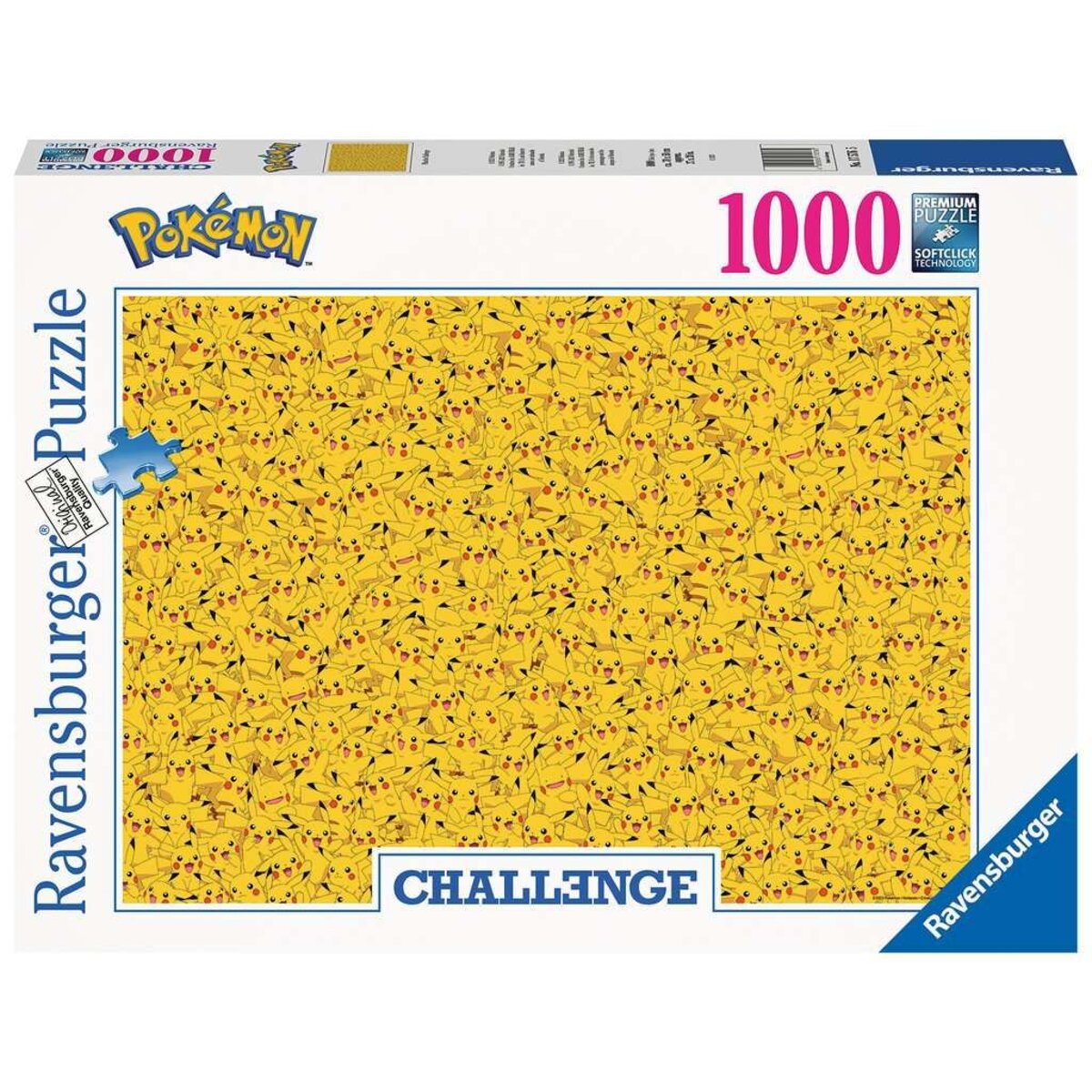 Ravensburger Puzzle - Pokemon: Pikachu Challenge, 1000 Teile