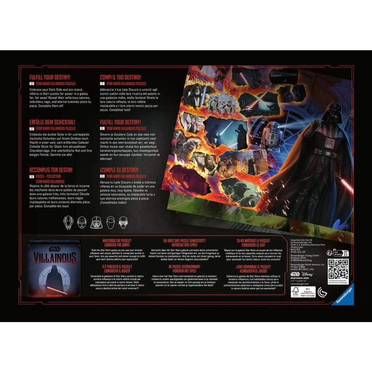 Ravensburger Puzzle - Star Wars Villainous: Asajj Ventress, 1000 Teile
