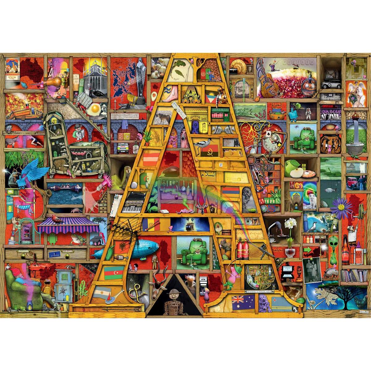 Ravensburger Puzzle Awsome Alphabet A, 1000 Teile