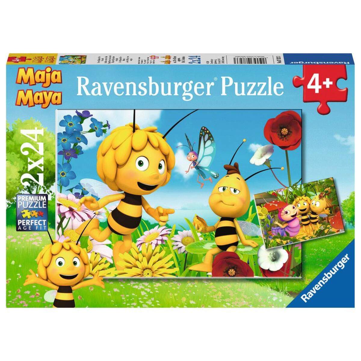 Ravensburger Puzzle Biene Maja und iher Freunde 2x24 Teile