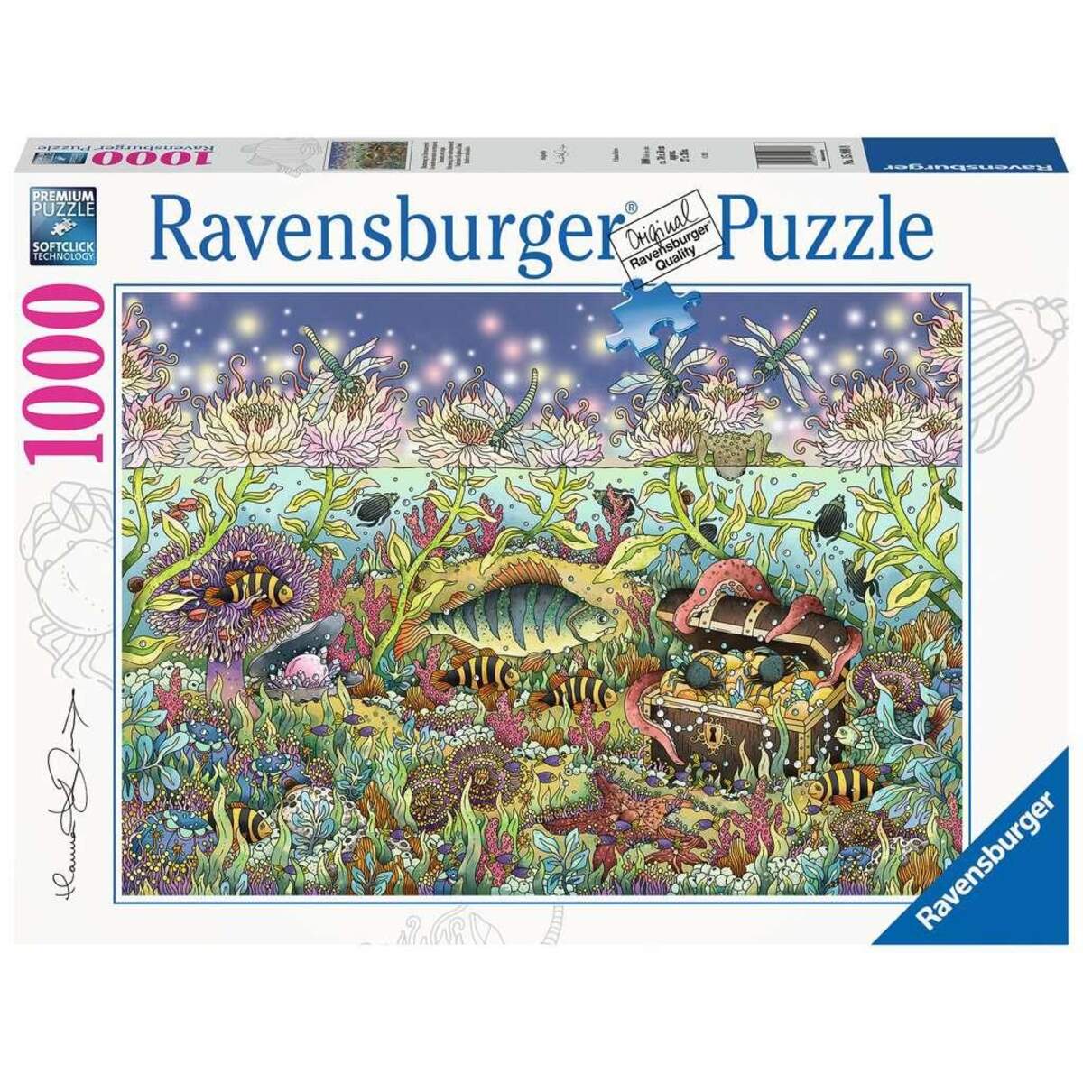 Ravensburger Puzzle Dämmerung im Unterwasserreich, 1000 Teile