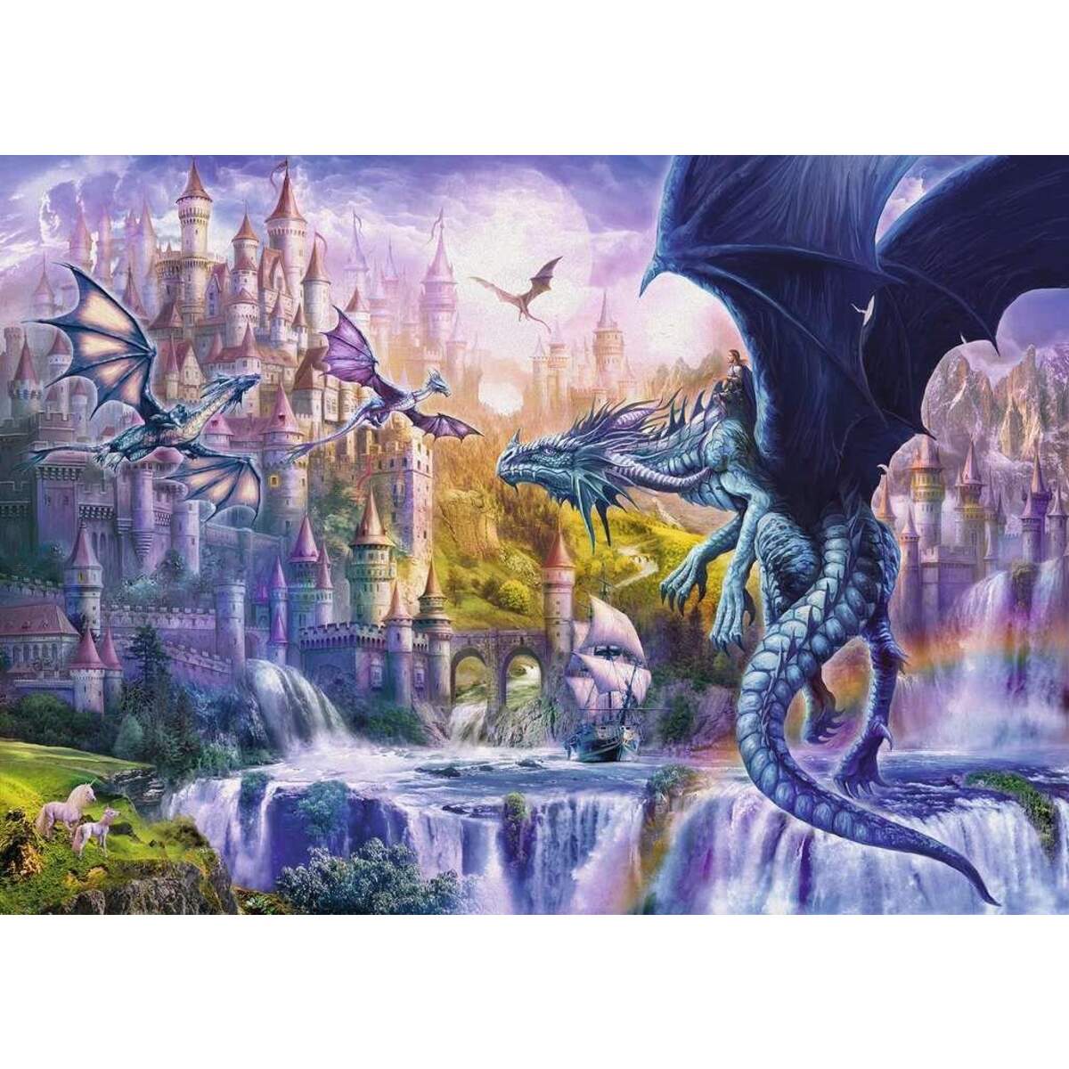 Ravensburger Puzzle Drachenschloss, 1000 Teile