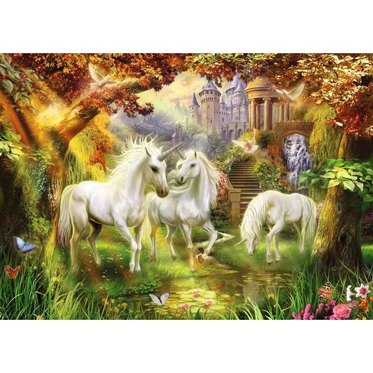 Ravensburger Puzzle Einhörner im Herbst, 1000 Teile