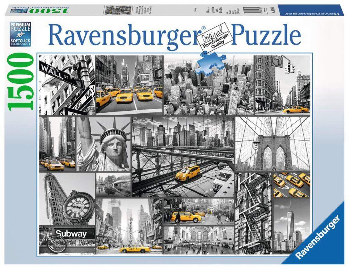 Ravensburger Puzzle Farbtupfer in New York, 1500 Teile