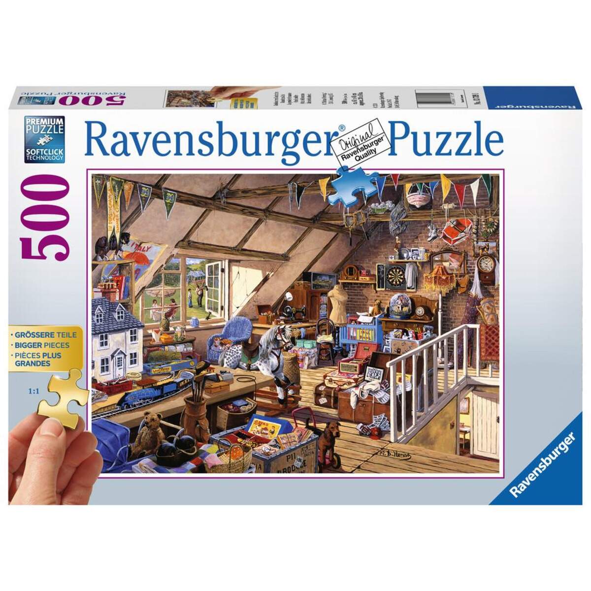 Ravensburger Puzzle Großmutters Dachboden, 500 Teile