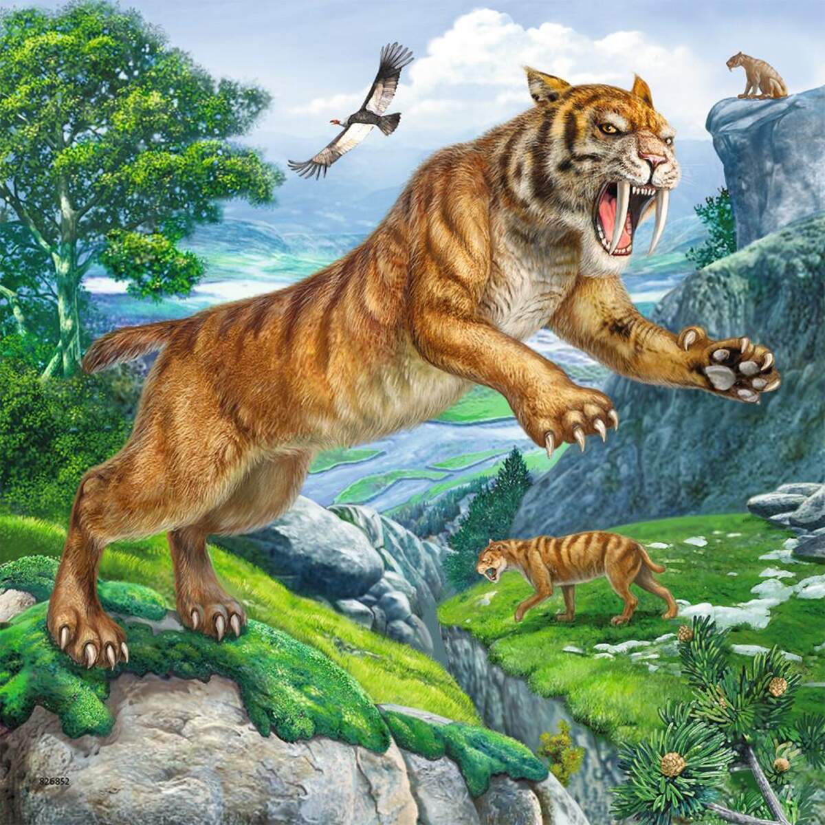 Ravensburger Puzzle Herrscher der Urzeit 3 x 49 Teile