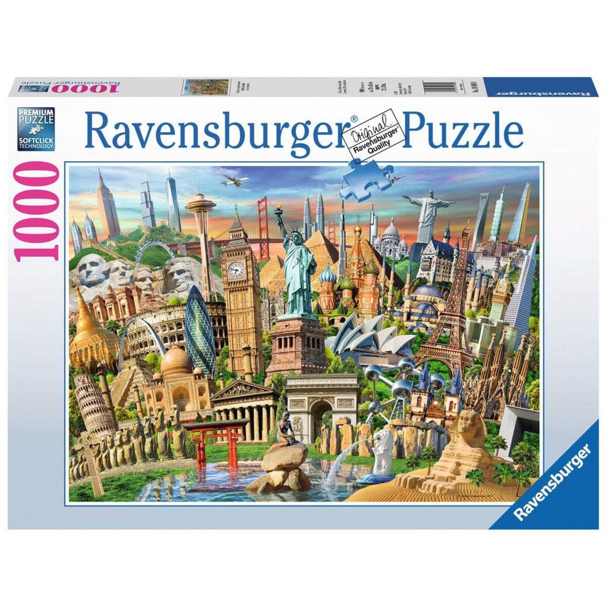 Ravensburger Puzzle Sehenswürdigkeiten Weltweit, 1000 Teile