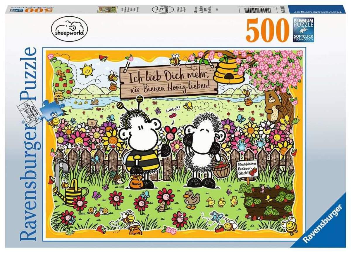 Ravensburger Puzzle Sheepworld Bienenliebe, 500 Teile