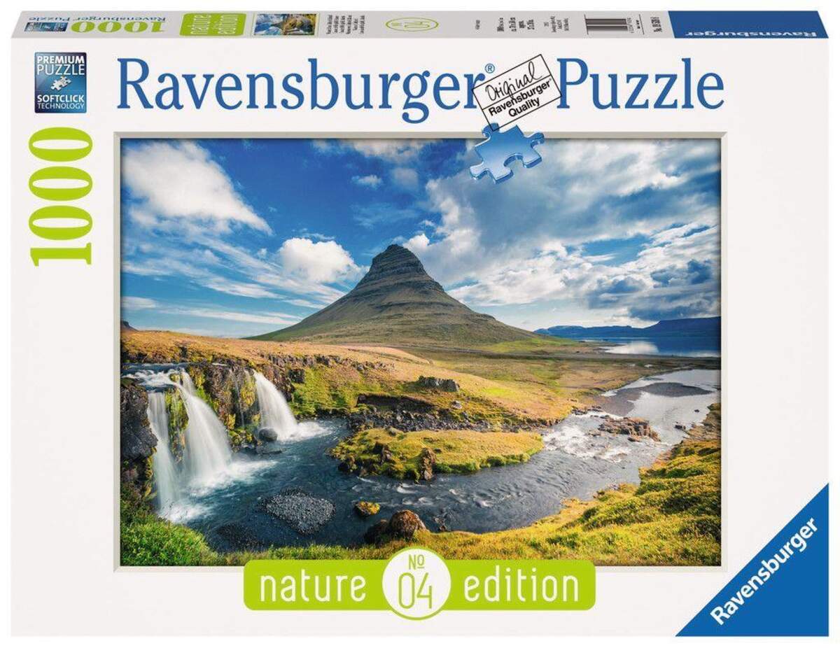 Ravensburger Puzzle Wasserfall vor Kirkjufell, Island