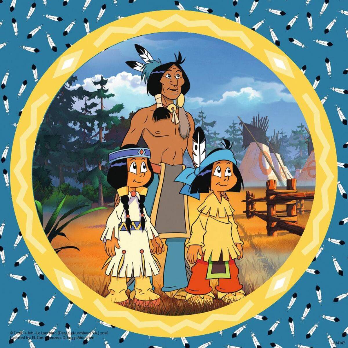 Ravensburger Puzzle Yakari, der tapfere Indianer, 3x49 Teile