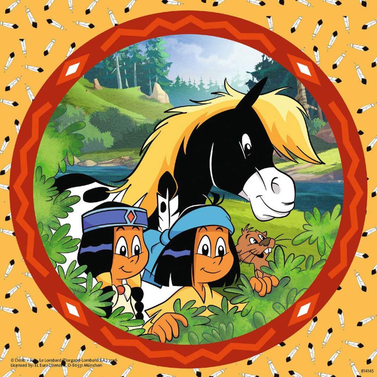 Ravensburger Puzzle Yakari, der tapfere Indianer, 3x49 Teile
