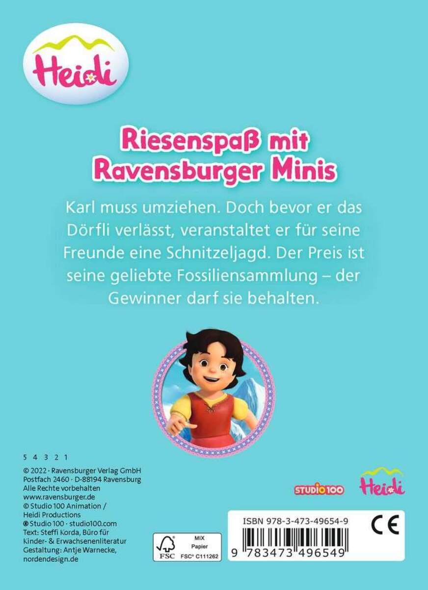 Ravensburger Ravensburger Minis: Heidi - Die Schnitzeljagd