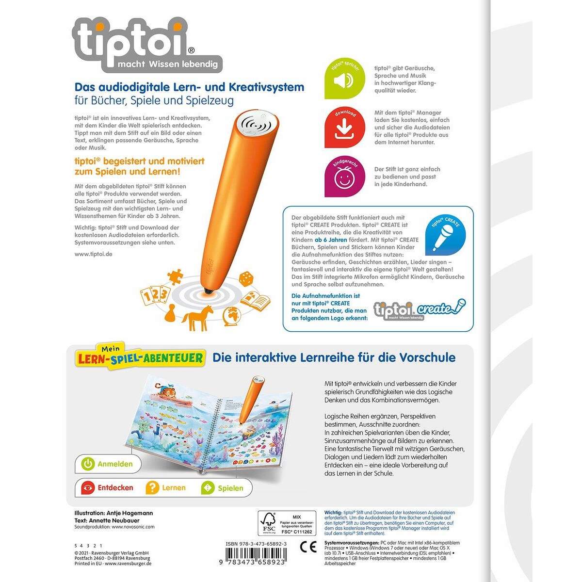 Ravensburger tiptoi® Logisches Denken (tiptoi® Mein Lern-Spiel-Abenteuer)