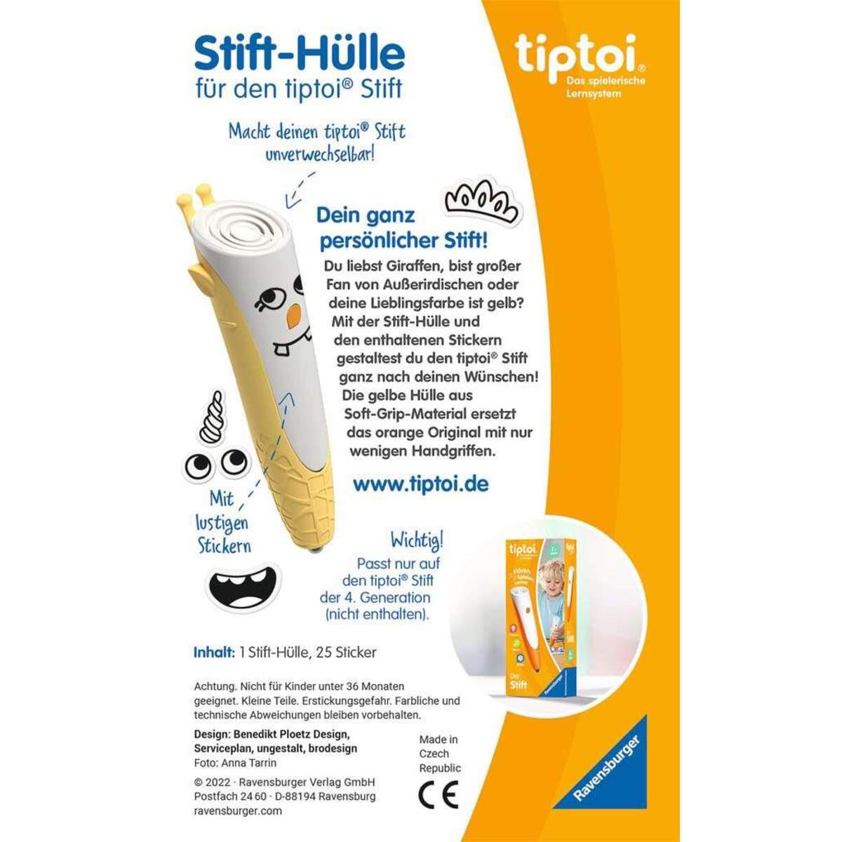 Ravensburger tiptoi Stift-Hülle gelb