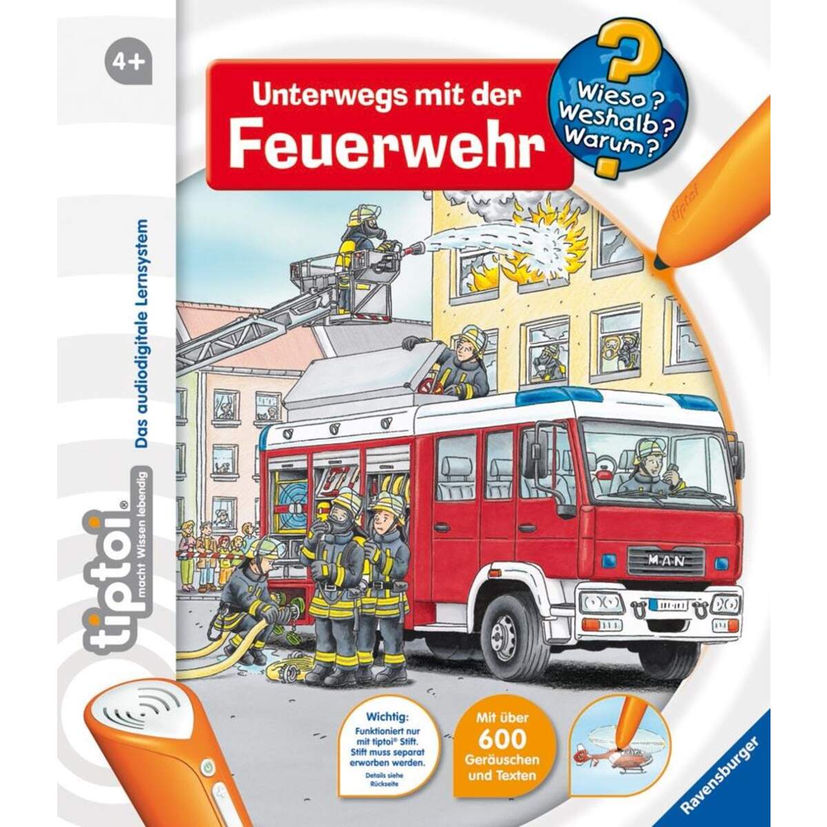 Ravensburger tiptoi Wieso? Weshalb? Warum? 6 Unterwegs mit der Feuerwehr