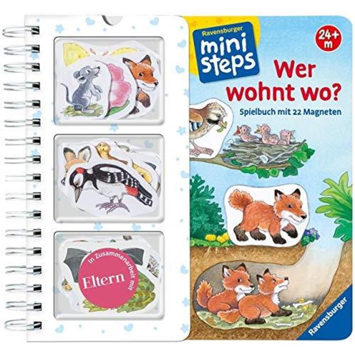 Ravensburger Wer wohnt wo?: Mein großes Spielbuch mit 22 Magnetteilen