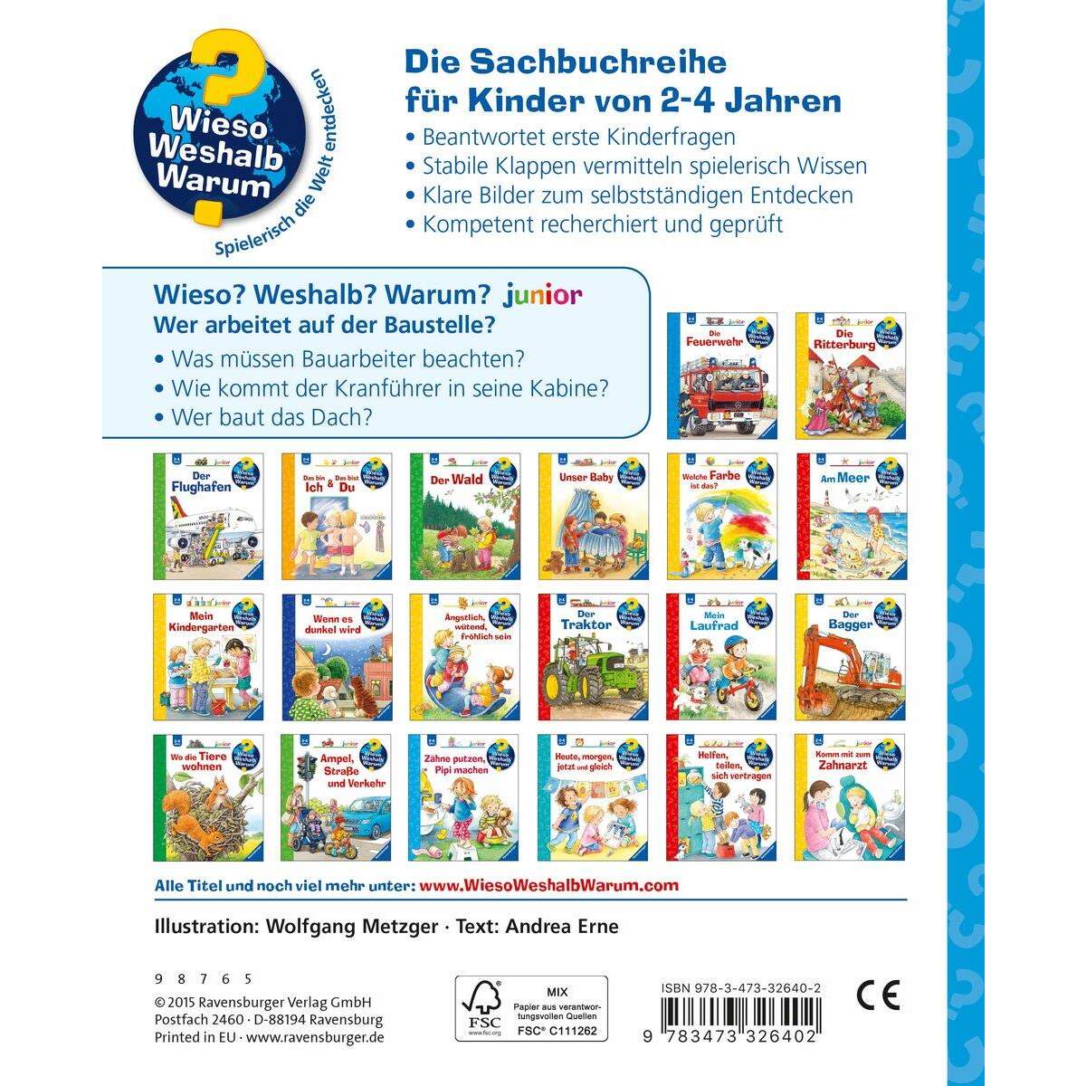 Ravensburger Wieso? Weshalb? Warum? - Band 55: Wer arbeitet auf der Baustelle?
