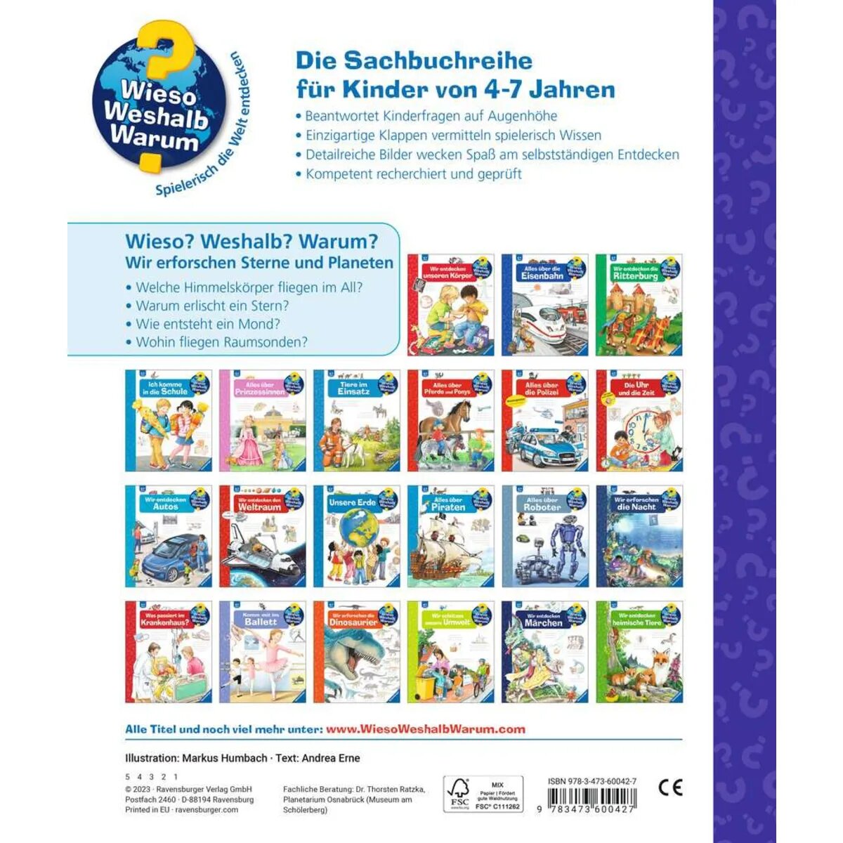 Ravensburger Wieso? Weshalb? Warum?, Band 59: Wir erforschen Sterne und Planeten