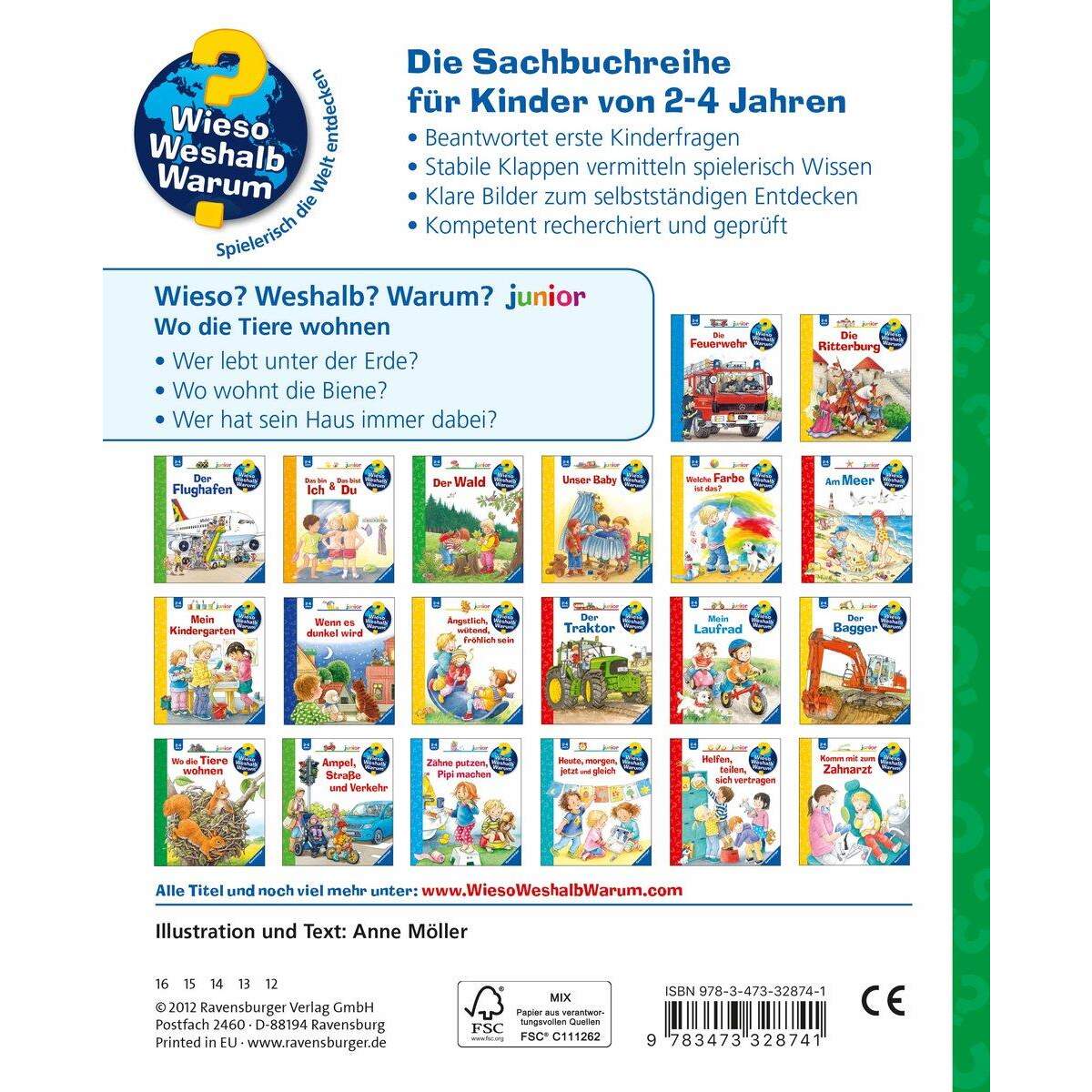 Ravensburger Wieso? Weshalb? Warum? Band 46 - Wo die Tiere wohnen