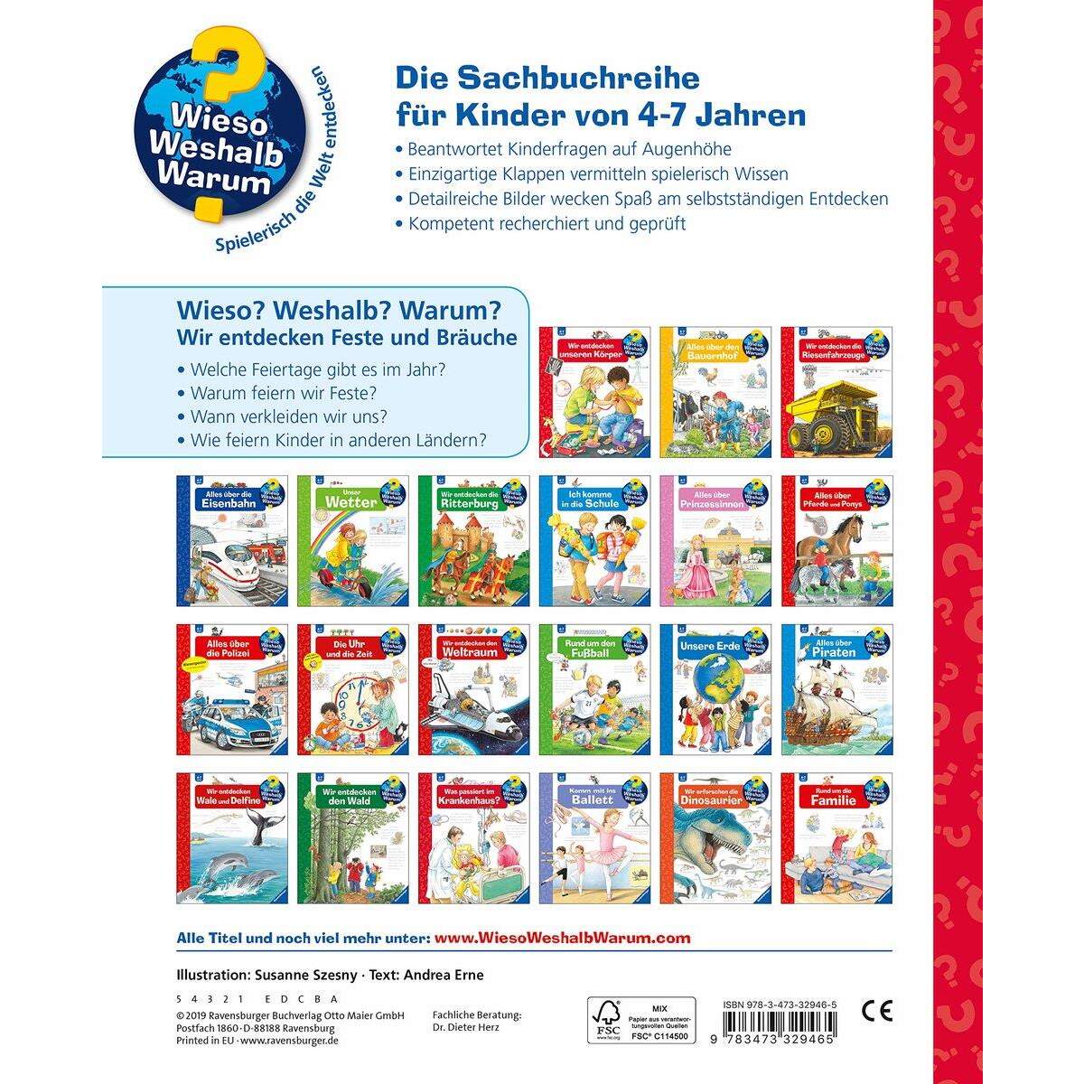 Ravensburger Wieso? Weshalb? Warum?, Band 72: Wir entdecken Feste und Bräuche