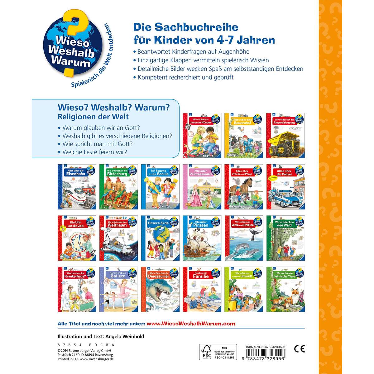 Ravensburger Wieso? Weshalb? Warum?, Band 23: Religionen der Welt