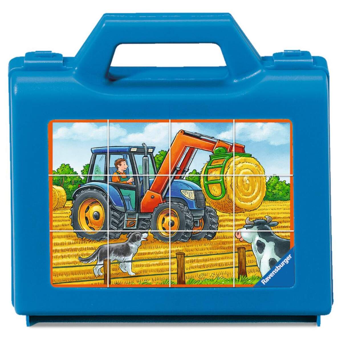 Ravensburger Würfelpuzzle Fahrzeuge auf dem Bauernhof, 12 Teile