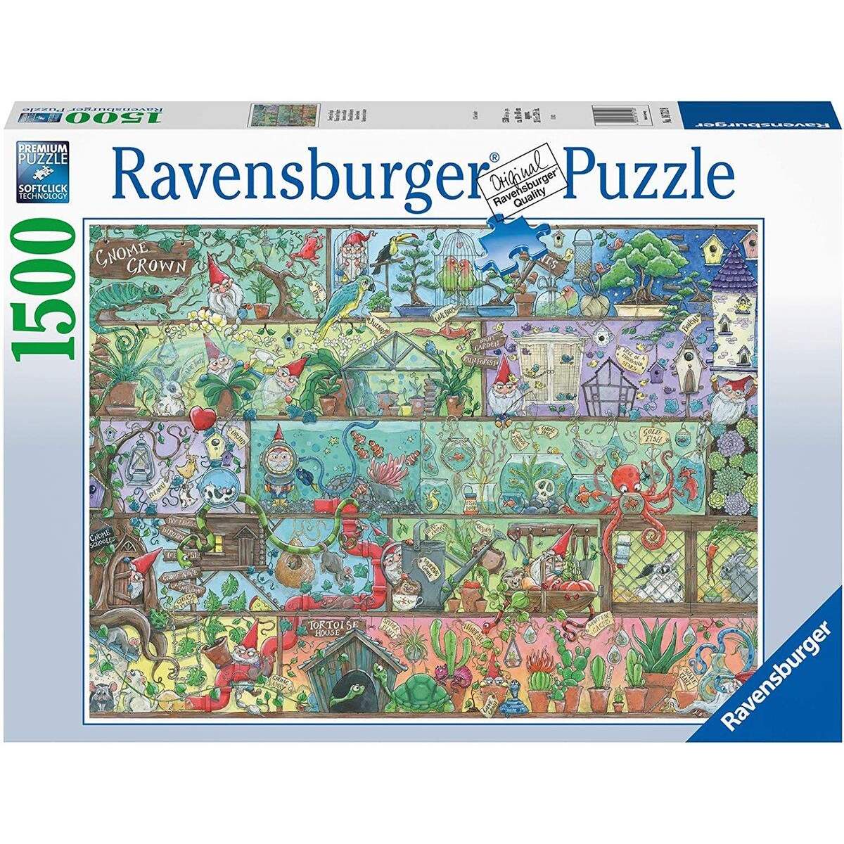 Ravensburger Zwerge im Regal, 1500 Teile