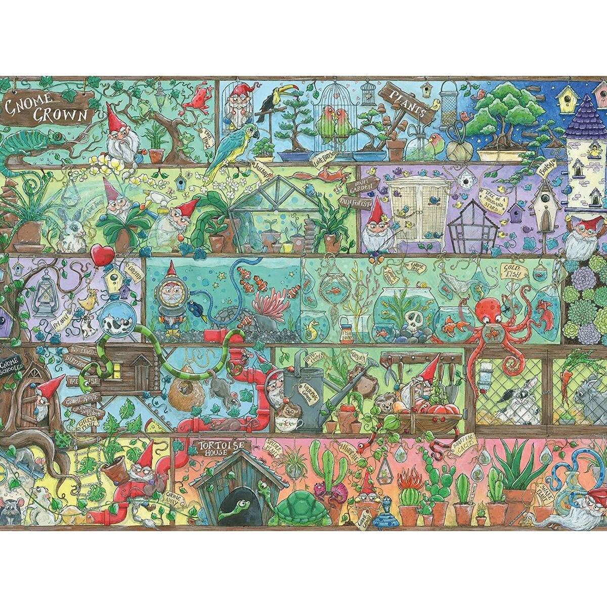 Ravensburger Zwerge im Regal, 1500 Teile