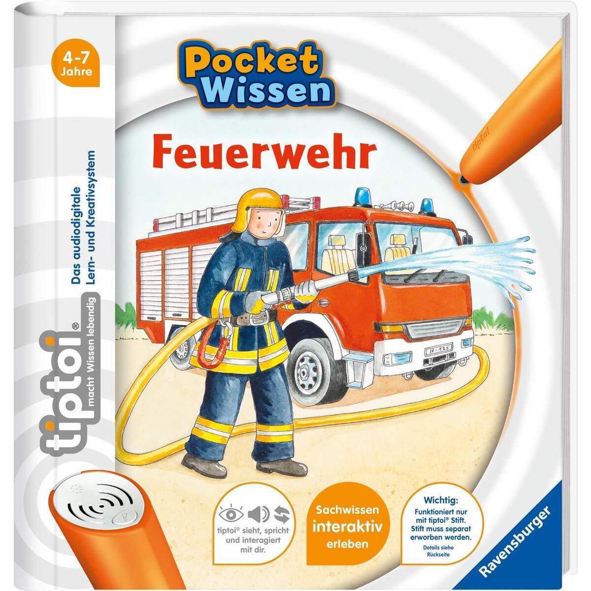 Ravensburger tiptoi Pocket Wissen: Feuerwehr