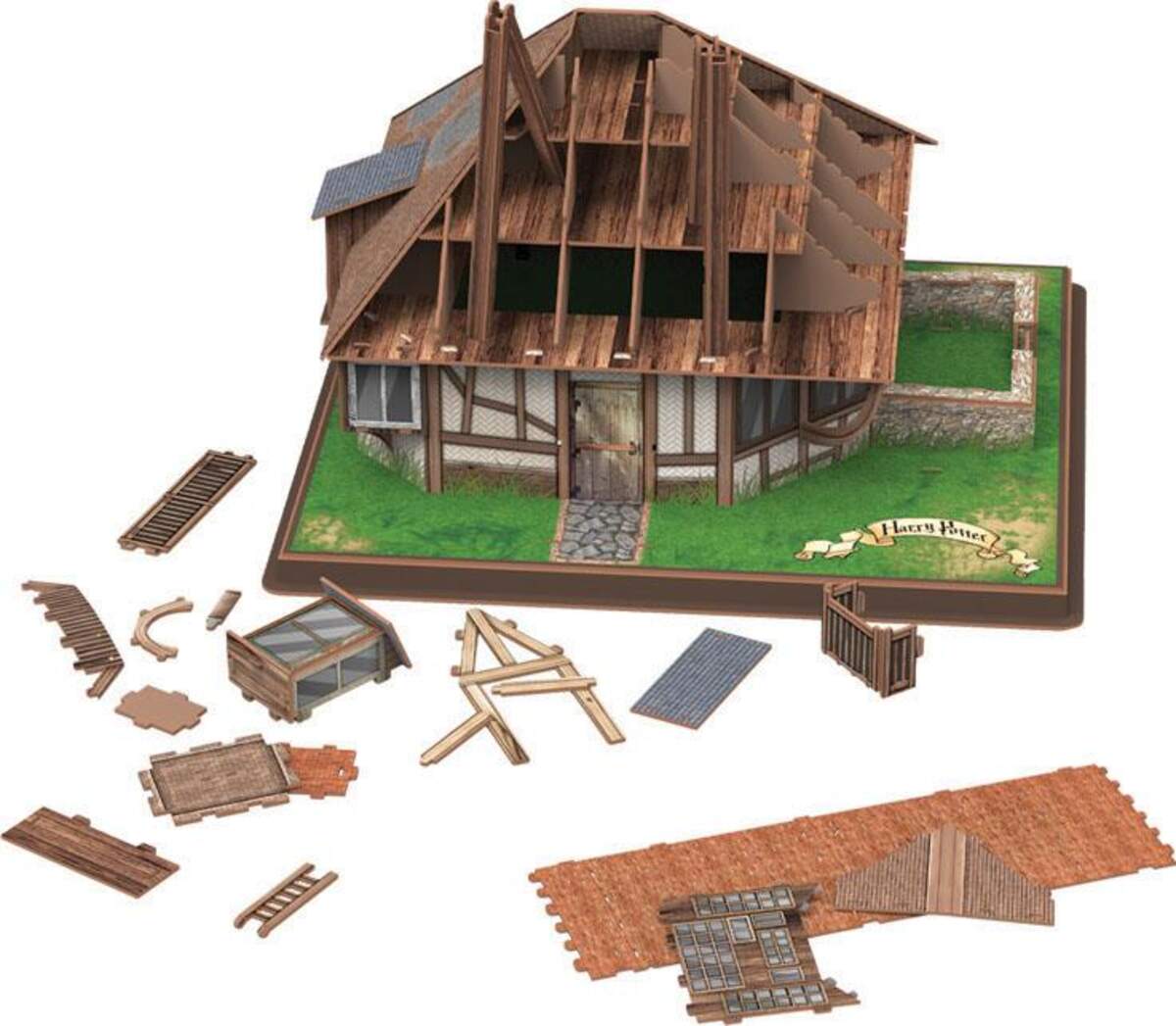 Revell 3D Puzzle - Harry Potter Hogwarts Burrow, 126 Teile