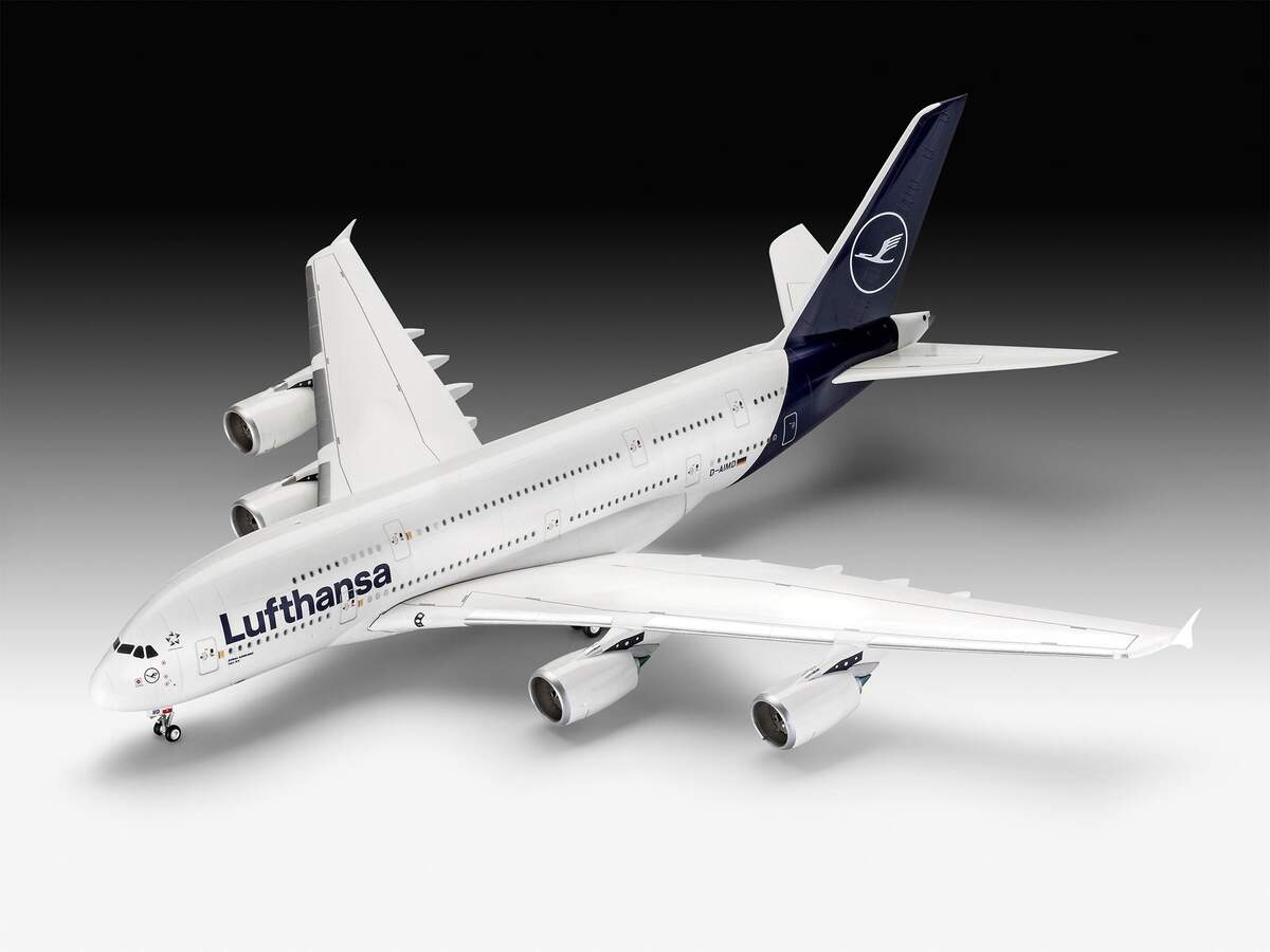 Revell Airbus A380-800 Lufthansa New, Maßstab 1:144 – Spielwaren
