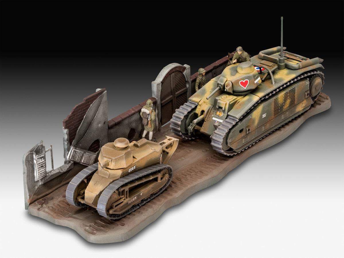 Revell Char B.1 bis & Renault FT.17, 1:76