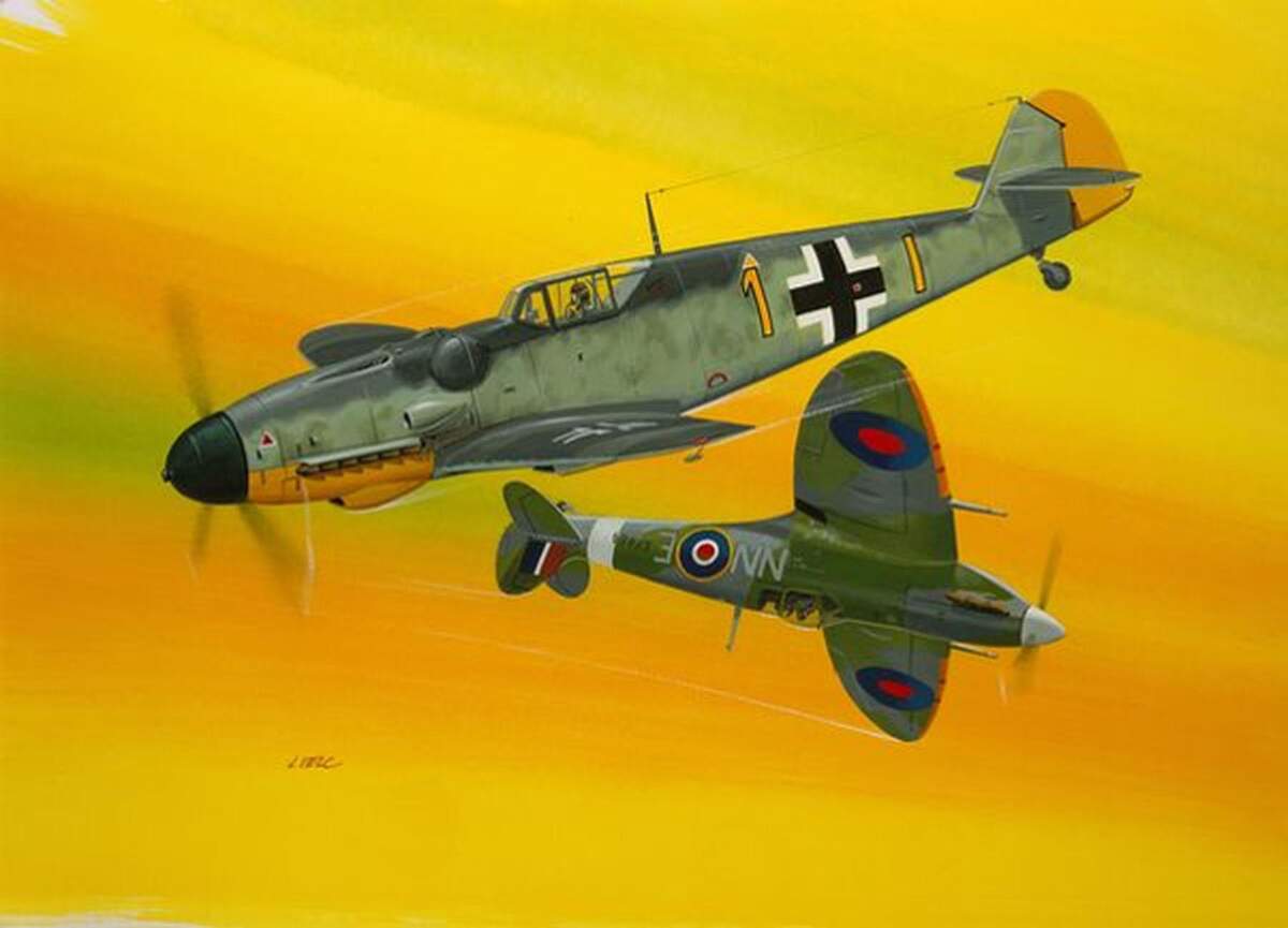 Revell Combat Set Messerschmitt Bf109G-10 & Spitfire Mk.V