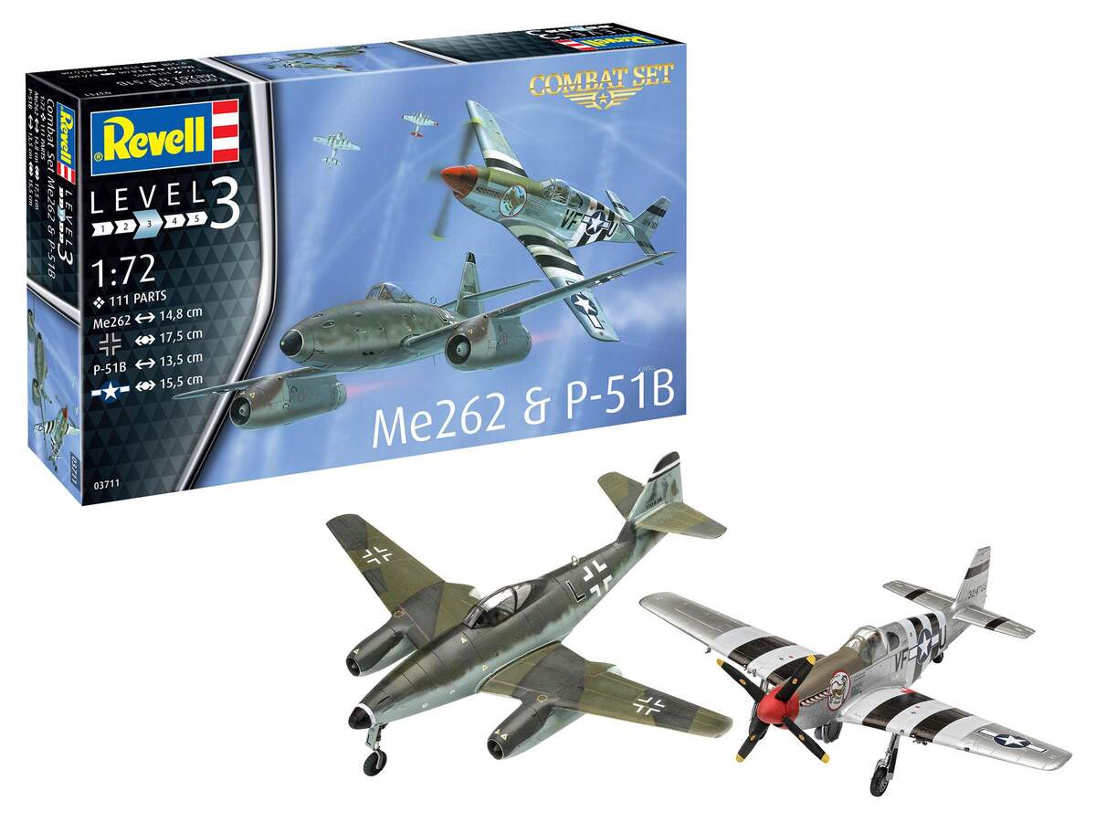 Revell Combat Set Messerschmitt Me262 & P-51B Mustang
