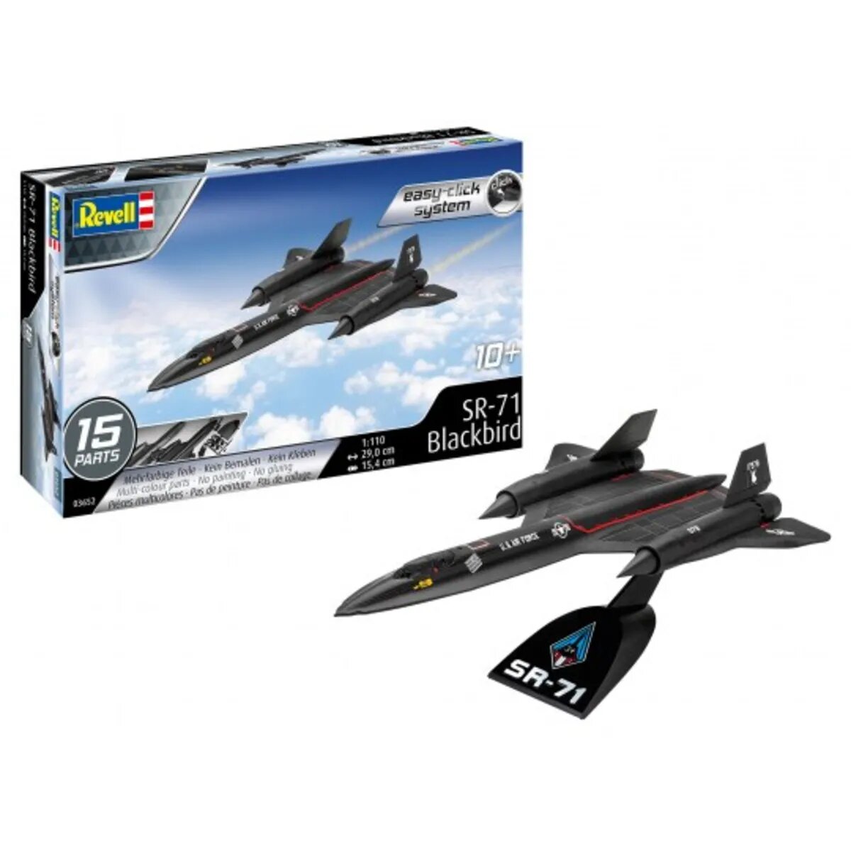 Revell Lockheed SR-71 Blackbird easy-click-system
