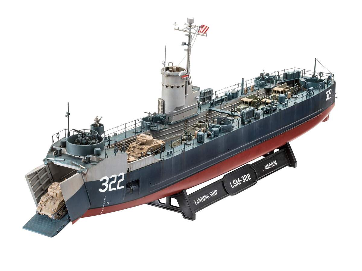 Revell US Navy Landing Ship Medium (Bofors 40 mm gun)