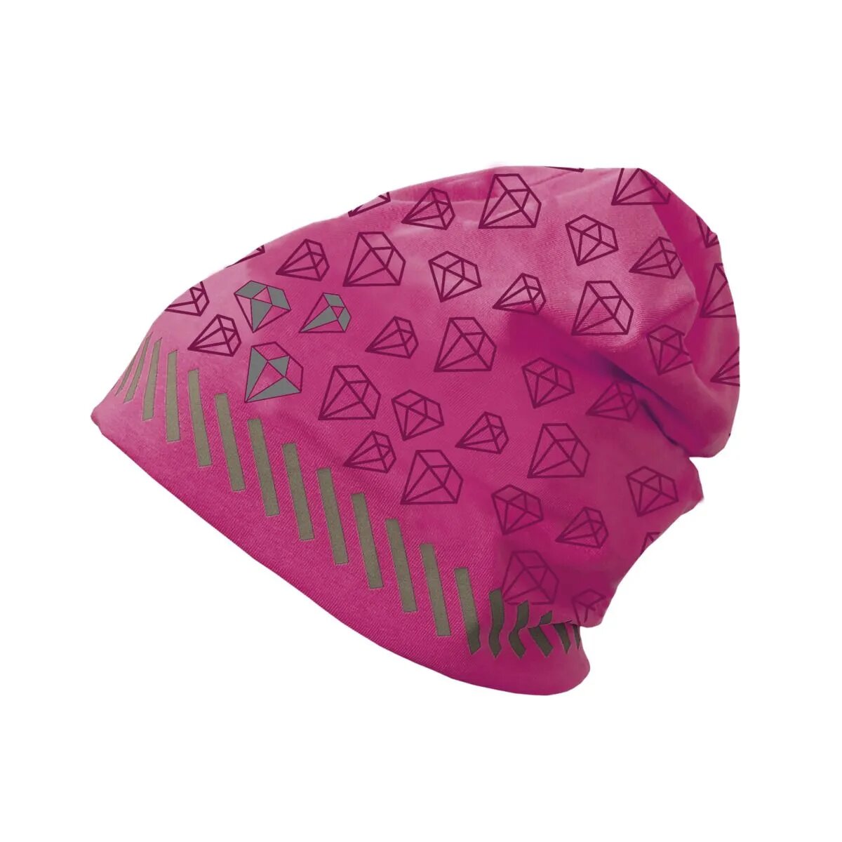 Roth Jersey Mütze Diamant, reflektierend, pink