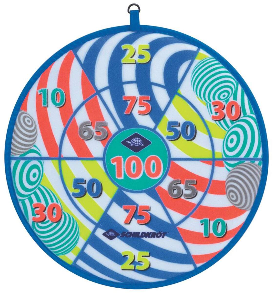 Schildkröt Soft Dart Set, Klett-Dartscheibe mit 2 x 3 Bällen