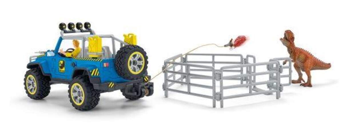 Schleich® 41464 Geländewagen mit Dino-Außenposten