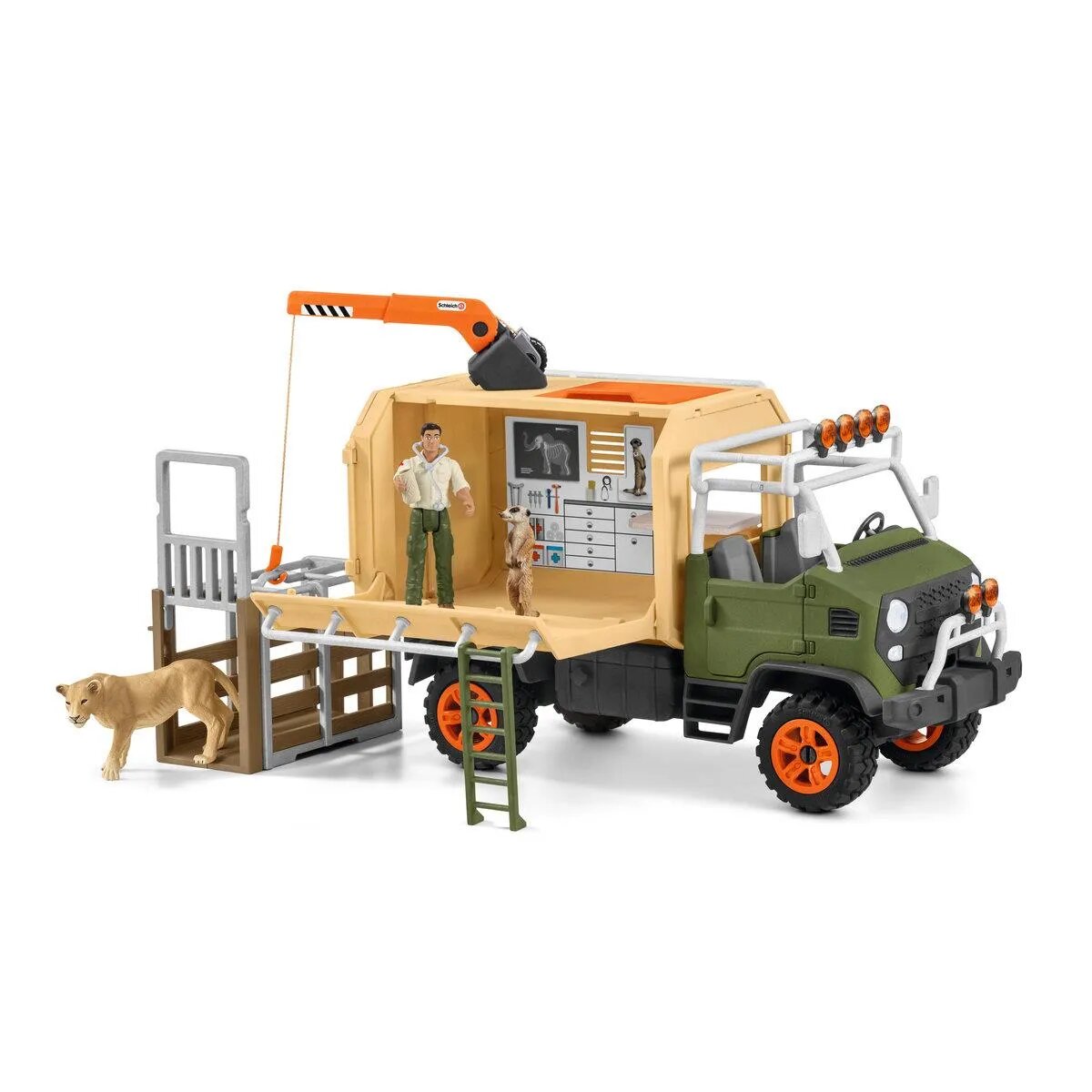 Schleich® 42475 Wild Life Großer Truck Tierrettung