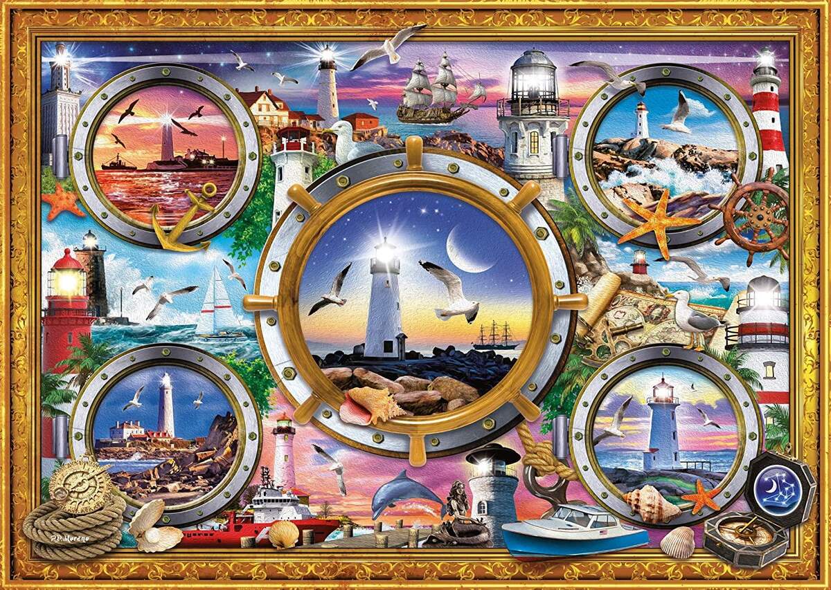 Schmidt Spiele Puzzle - Peter Moreno, Leuchttürme, 1000 Teile
