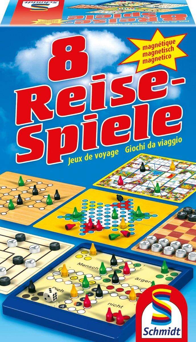 Schmidt Spiele 8 Reise-Spiele, magnetisch