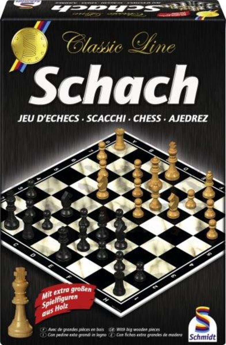 Schmidt Spiele Classic Line, Schach, mit extra großen Spielfiguren