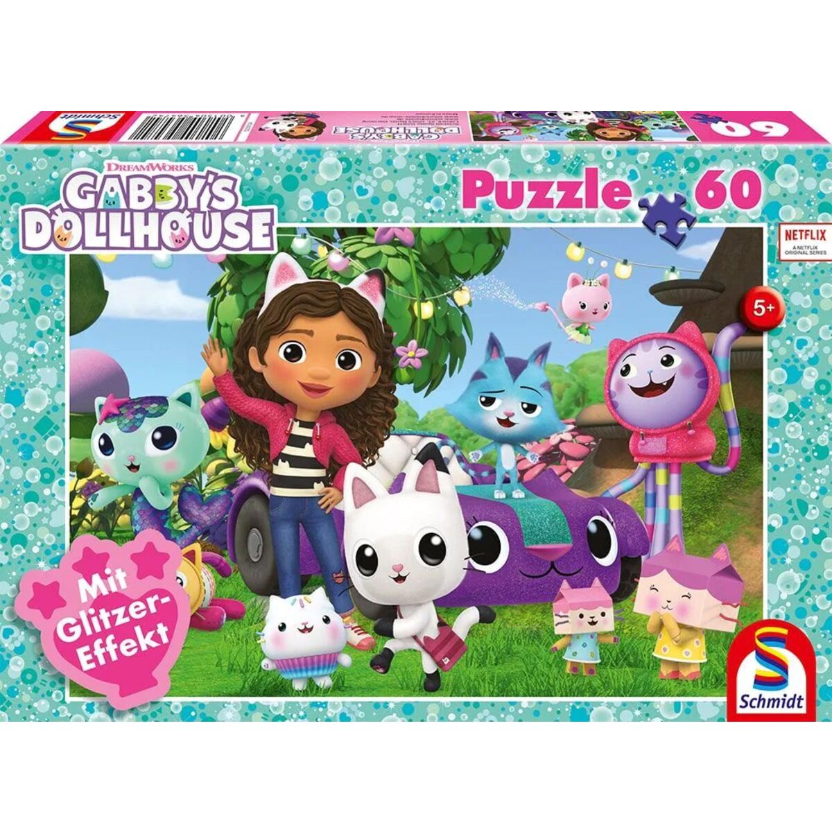 Schmidt Spiele Kinderpuzzle - Gabby's Dollhouse: Fröhliche Freunde, 60 Teile