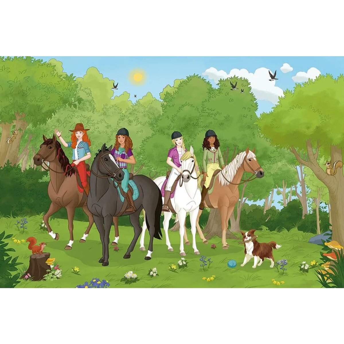Schmidt Spiele Kinderpuzzle - Schleich ®: Horse Club - Club Holstein Fohlen, 150 Teile mit Figur