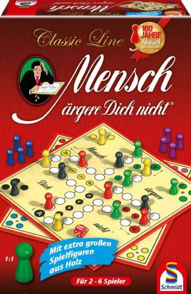 Schmidt Spiele Mensch ärgere Dich nicht® mit großen Spielfiguren