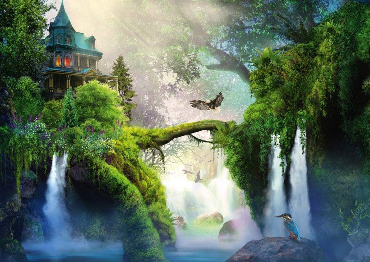Schmidt Spiele Puzzle - Verwunschene Quelle, 1000 Teile
