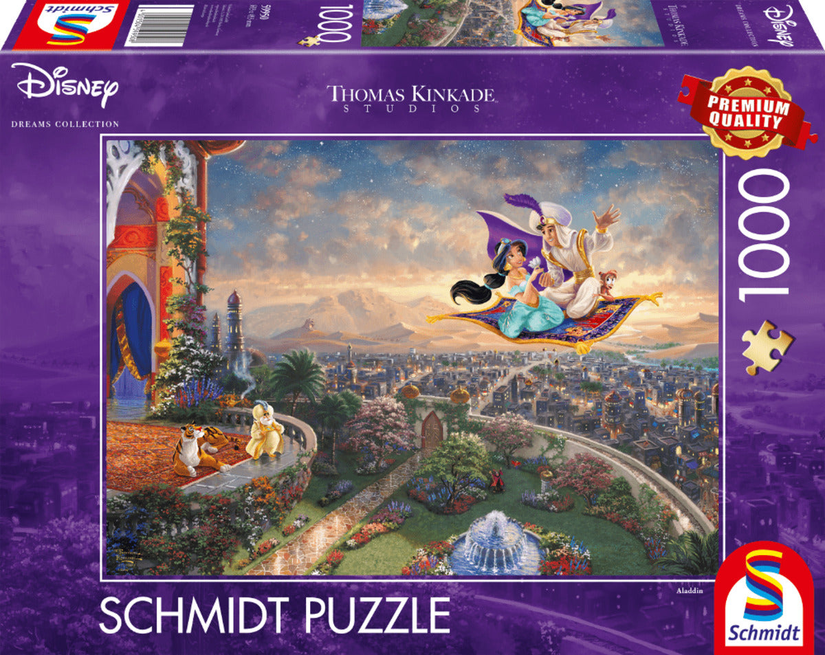 Schmidt Spiele Puzzle - Thomas Kinkade Disney, Aladdin, 1000 Teile